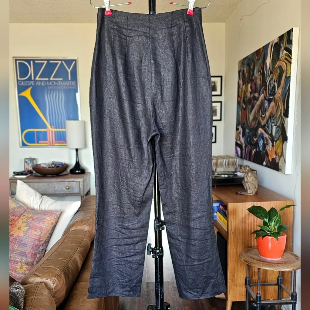 Reformation Pleated Linen Trousers